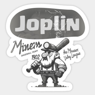 Defunct Joplin Miners Baseball Team Sticker